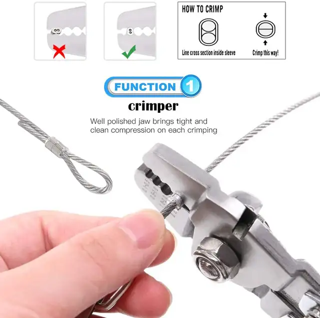 Crimping Tool for Spearfishing Shooting Line