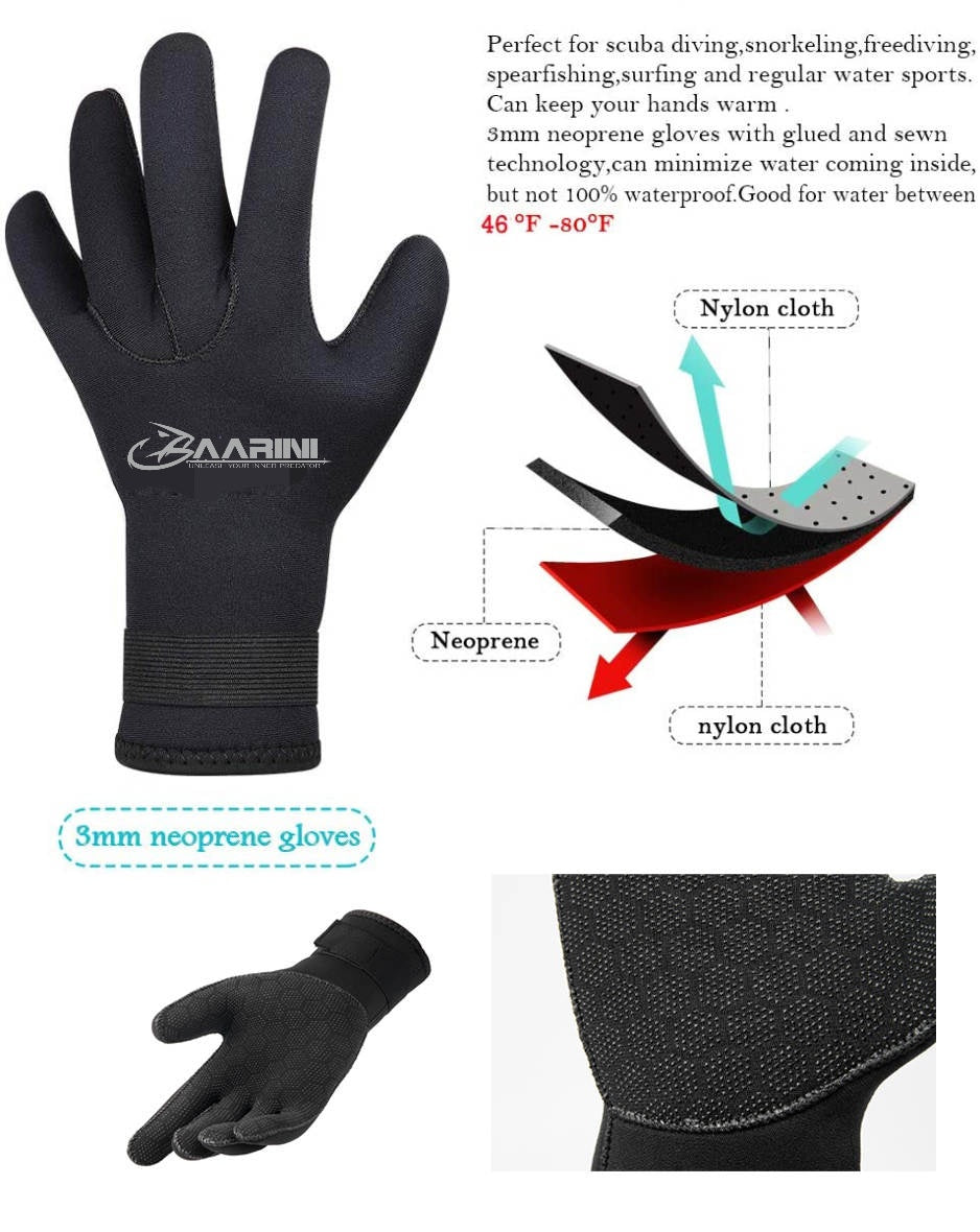 Baarini Gloves 3mm Black