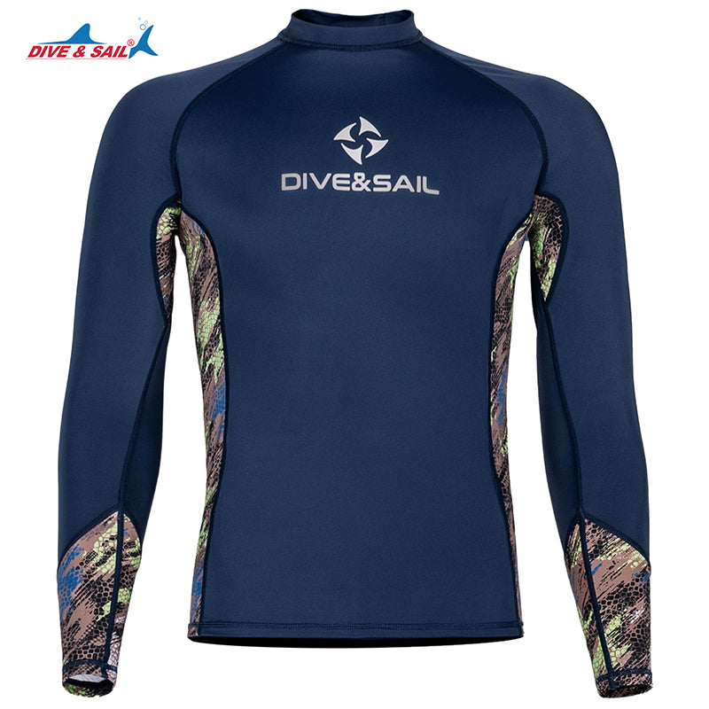 Premium Long-Sleeve UV Protection Rash Guard for Swimming & Diving