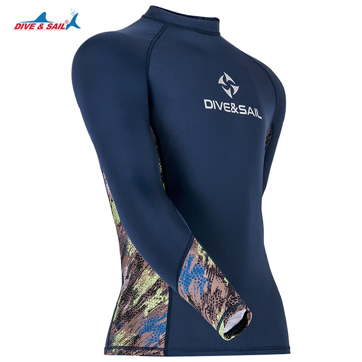 Premium Long-Sleeve UV Protection Rash Guard for Swimming & Diving