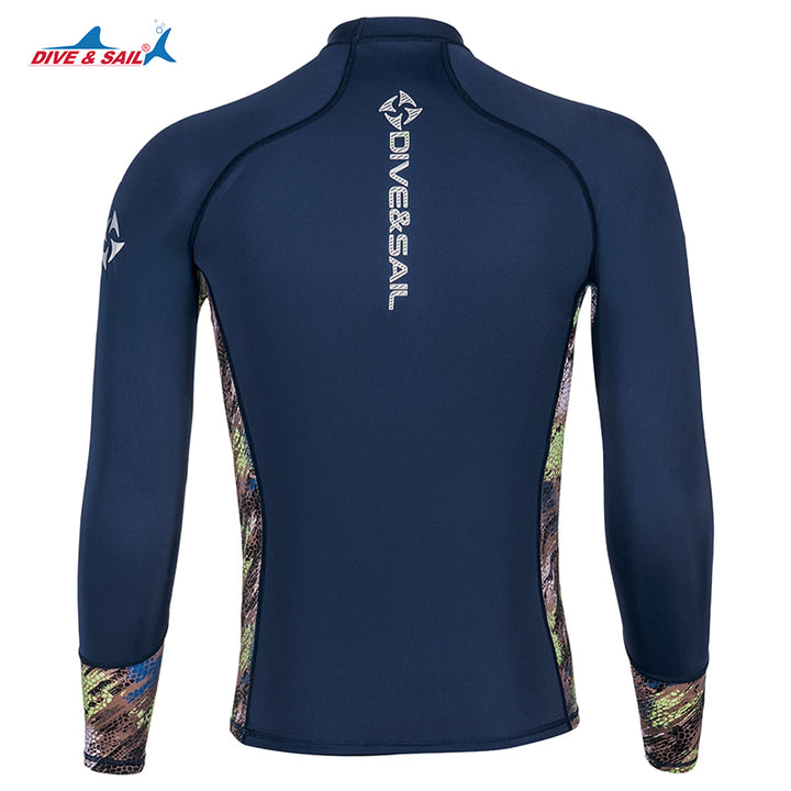 Premium Long-Sleeve UV Protection Rash Guard for Swimming & Diving