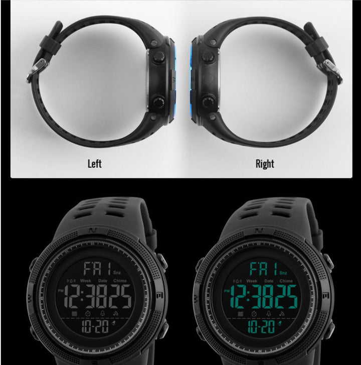 SKMEI 1251 Digital Sports Watch – Durable, Waterproof, and Stylist