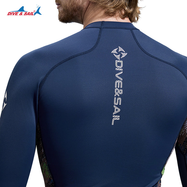 Premium Long-Sleeve UV Protection Rash Guard for Swimming & Diving