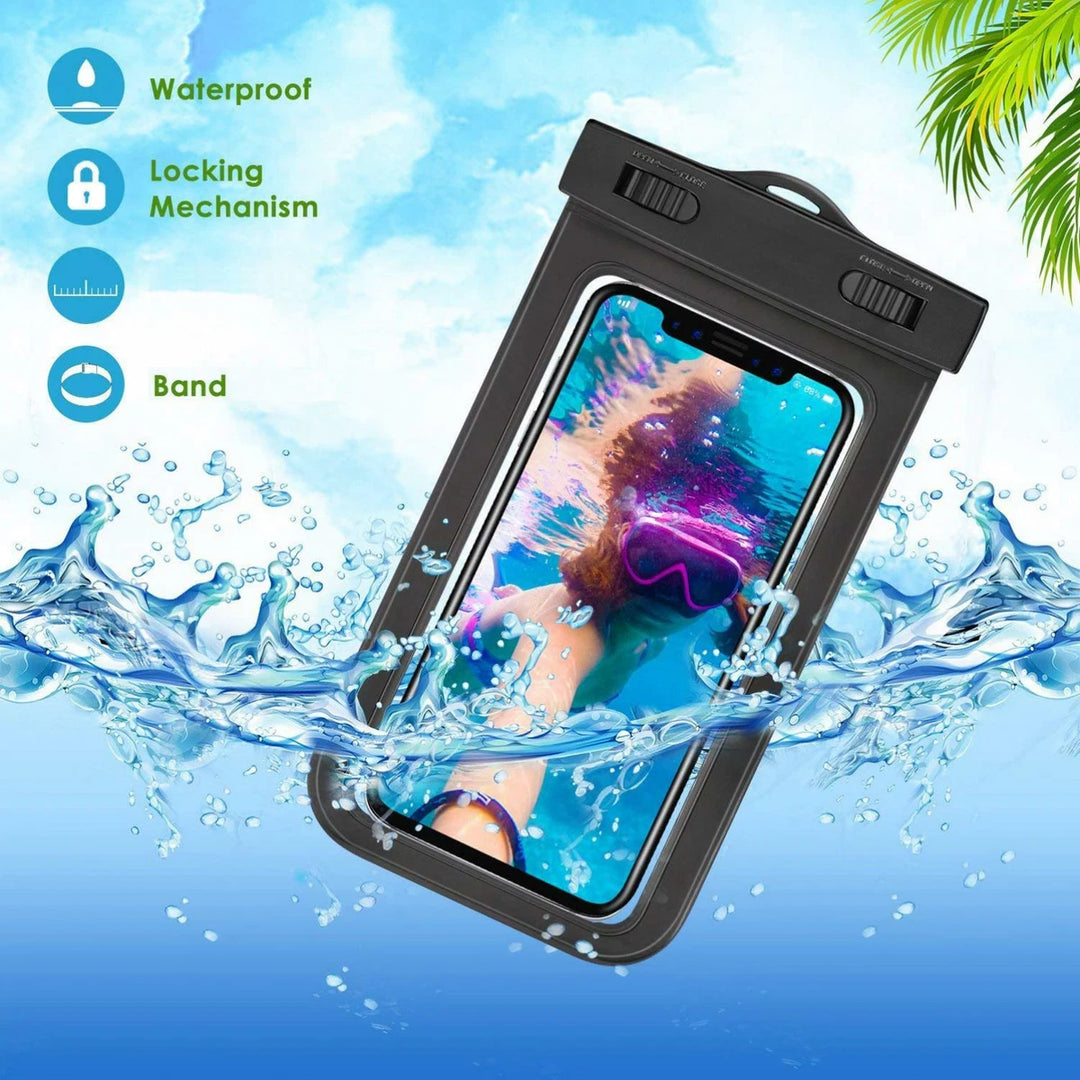 WATERPROOF CASE UNDERWATER BAG FLOATING COVER TOUCH SCREEN CELL PHONES