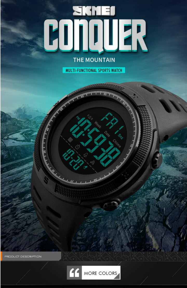 SKMEI 1251 Digital Sports Watch – Durable, Waterproof, and Stylist