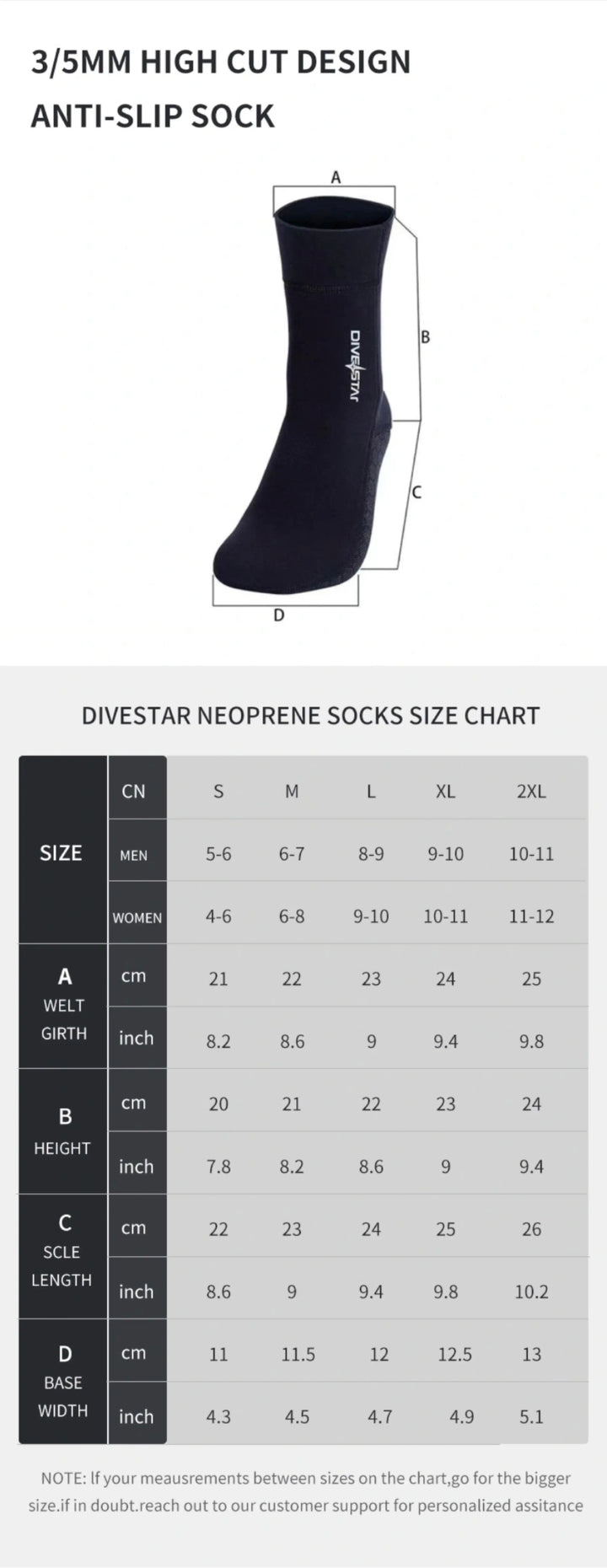 Socks Divestar 3mm