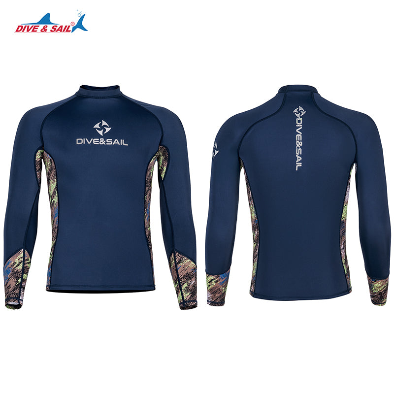 Premium Long-Sleeve UV Protection Rash Guard for Swimming & Diving
