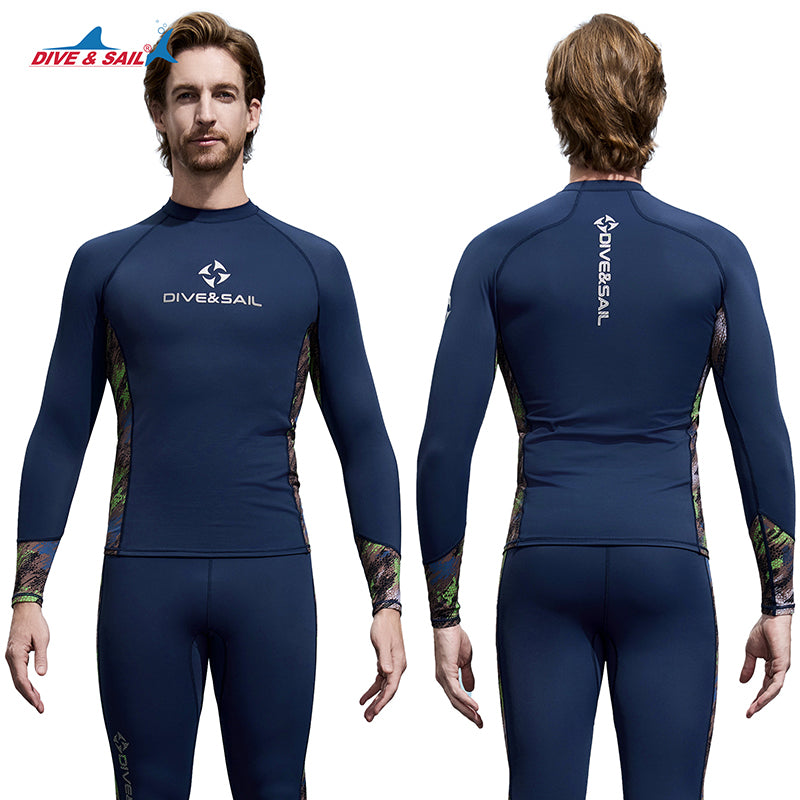 Premium Long-Sleeve UV Protection Rash Guard for Swimming & Diving