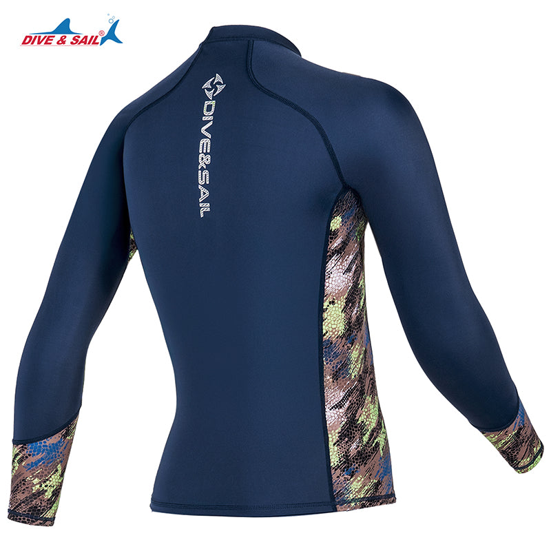 Premium Long-Sleeve UV Protection Rash Guard for Swimming & Diving