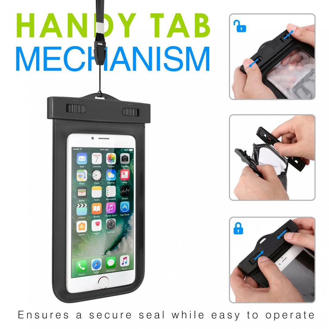 WATERPROOF CASE UNDERWATER BAG FLOATING COVER TOUCH SCREEN CELL PHONES