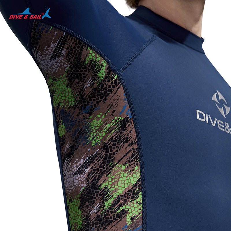 Premium Long-Sleeve UV Protection Rash Guard for Swimming & Diving